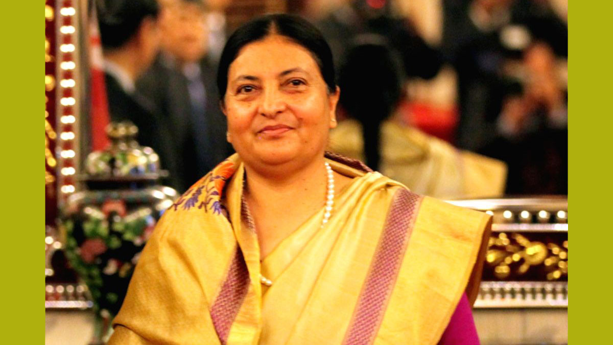 President Bhandari inquires about Giri's health